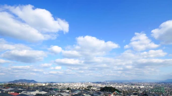 福冈市景观天空、城市、塔、