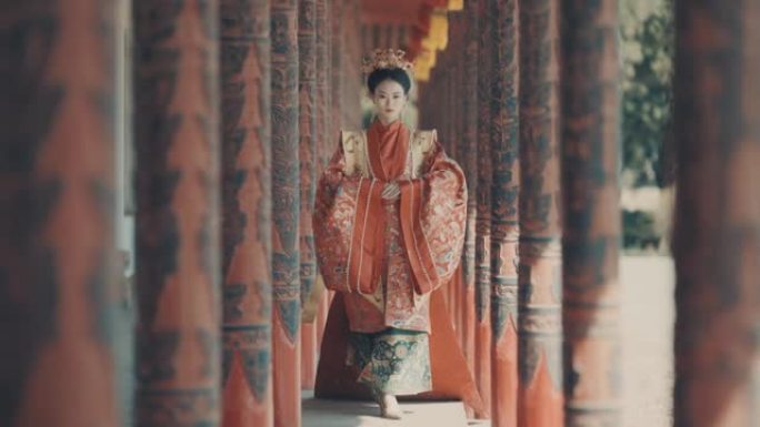 汉服的中国女性，古代服饰