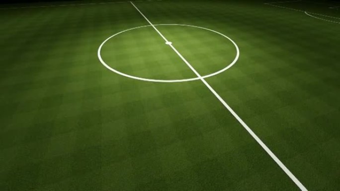 夜间足球场旋转摄像机