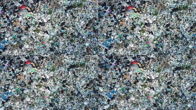 山区塑料，山区垃圾，大型垃圾堆，退化垃圾。
