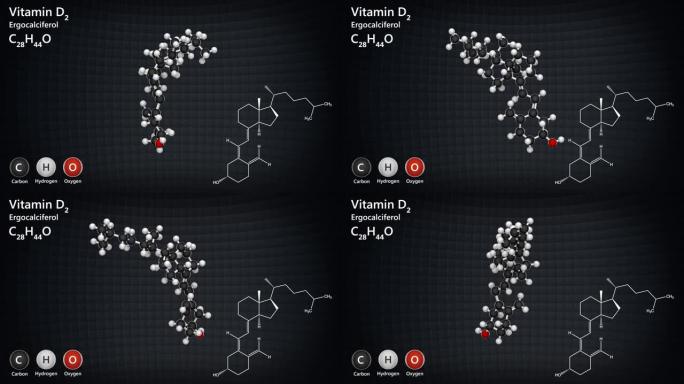 维生素D2 (麦角钙化醇)。无缝循环。