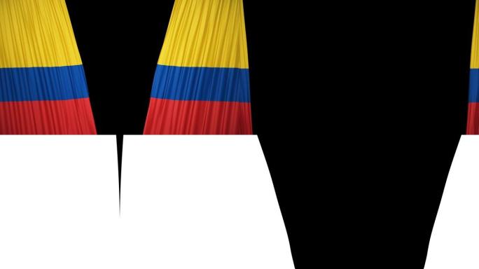 哥伦比亚旗帘布