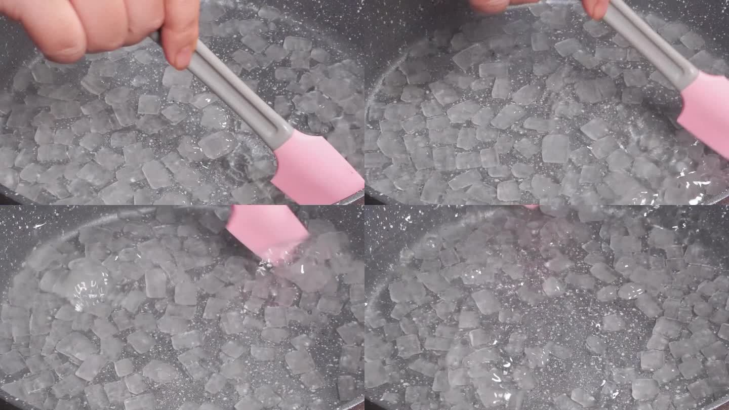 冰糖熬制糖浆制作糖葫芦 (3)