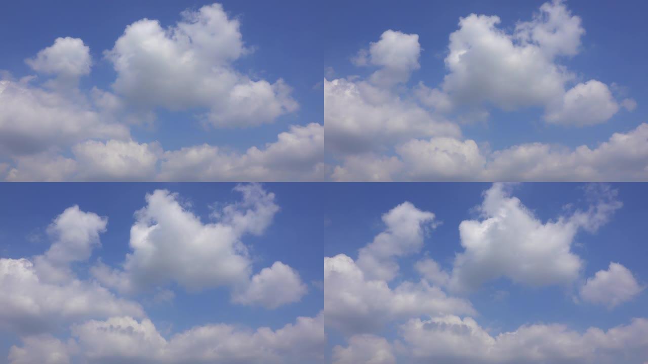 蓝天中的云