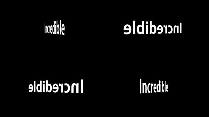 令人难以置信的文本动画信息运动图形