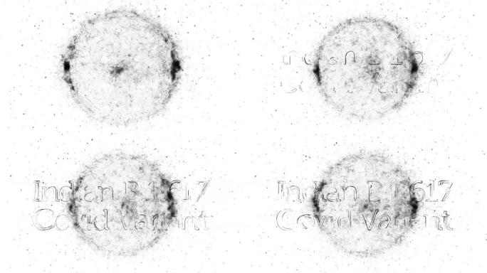 印度B.1.617 Covid变体标题动画