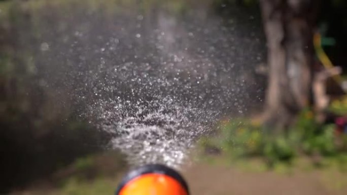 水从花园软管流出