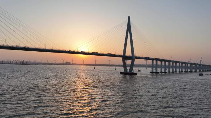 5K原素材-航拍杭州湾跨海大桥