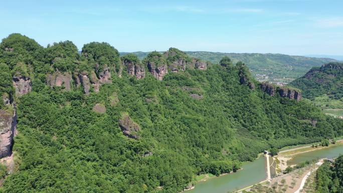 浙江新昌十九峰自然景观航拍