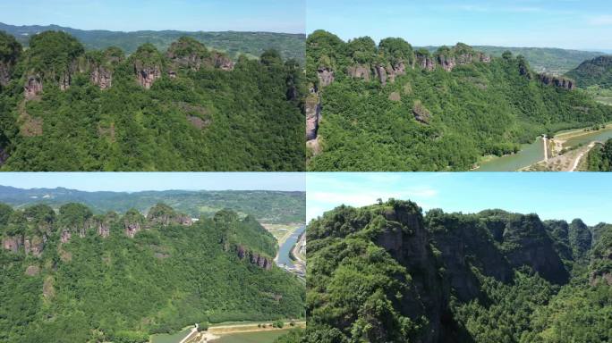 浙江新昌十九峰自然景观航拍