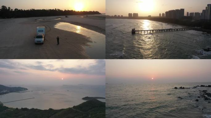 海南岛风光：海边的日出日落