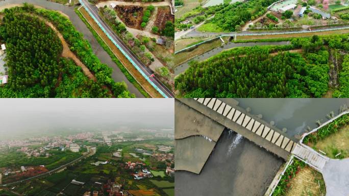 广东省水美乡村之航拍鹤山风景大片三