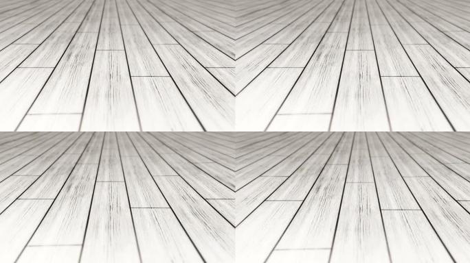 走在有复制空间的木地板上。跑步和步行走几步。跑步者脚的特写。商业挑战概念。循环动画。