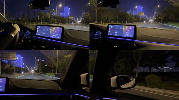 开车视频后视镜素材情感文案素材街景视频
