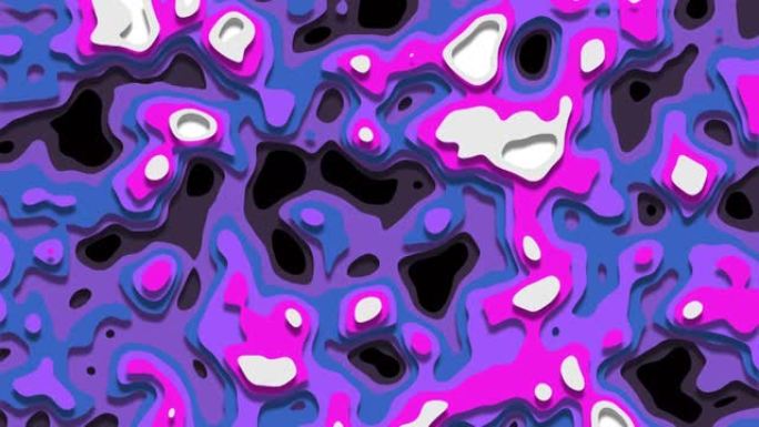 粉色和紫色图层镂空风格运动图形