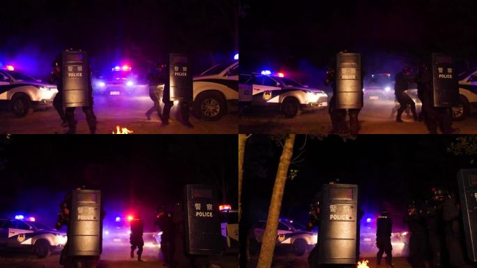 黑色 枪 步行 打击犯罪扫黑除恶特种力量