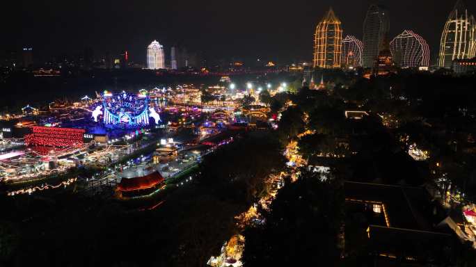 航拍告庄西双景夜景