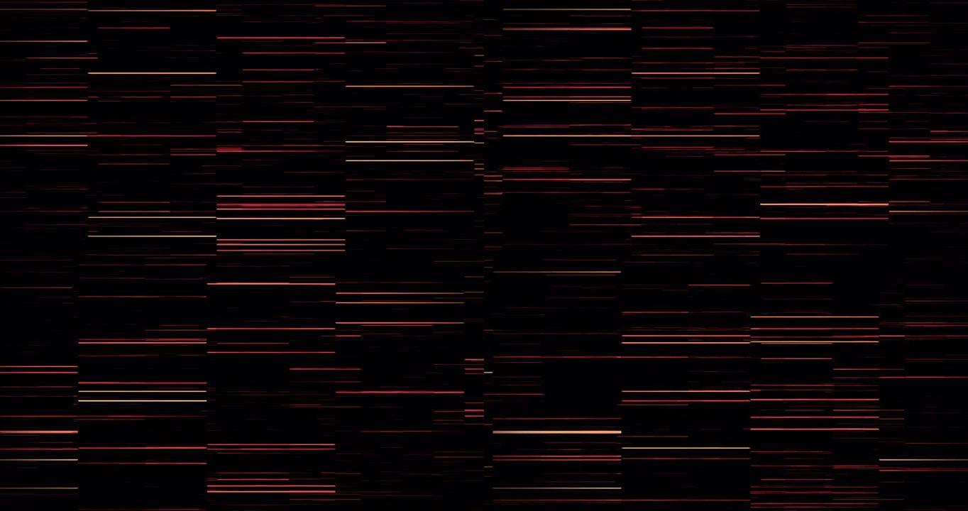 红光步道在黑色背景下移动的数字动画