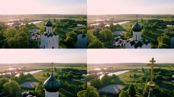 俄罗斯Bogolyubovo的Nerl代祷教堂。