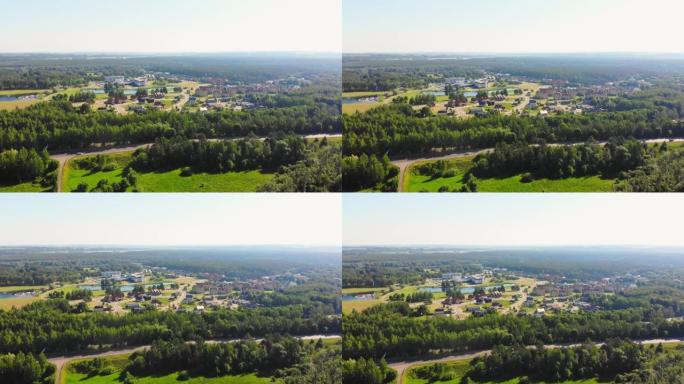 空中全景立陶宛著名温泉度假村