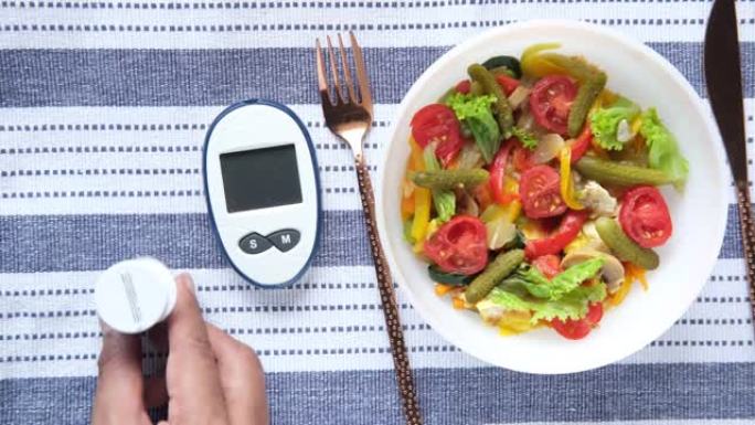 糖尿病测量工具和健康食品