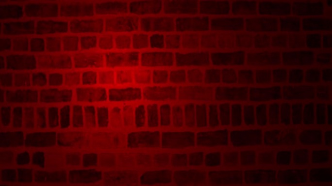 聚光灯在砖墙白色砂浆红色色调上
