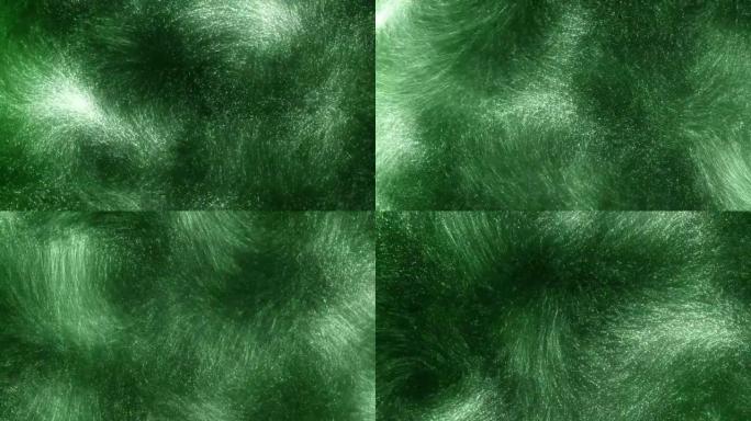 具有太阳能燃料绿色蓝藻横幅环背景的宏观纳米管