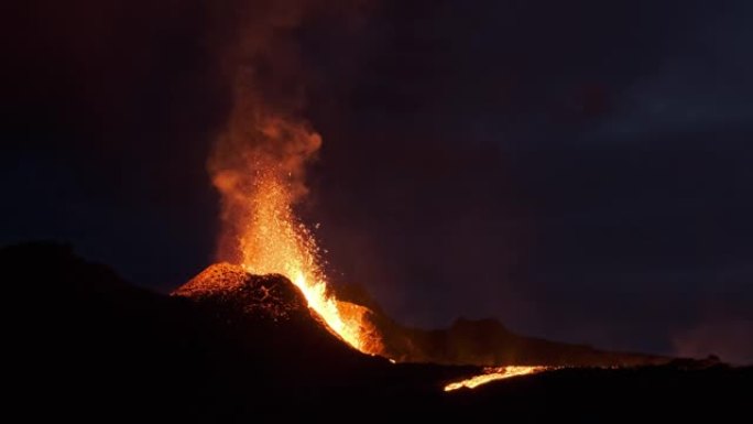 冰岛火山火山爆发自然灾害北欧海岛岩浆熔岩