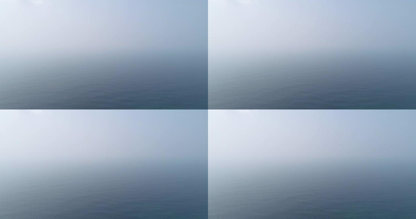 早晨的海洋景观无人机航拍画面