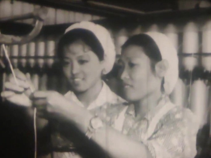 国棉厂 60年代 70年代 纺织女工学习