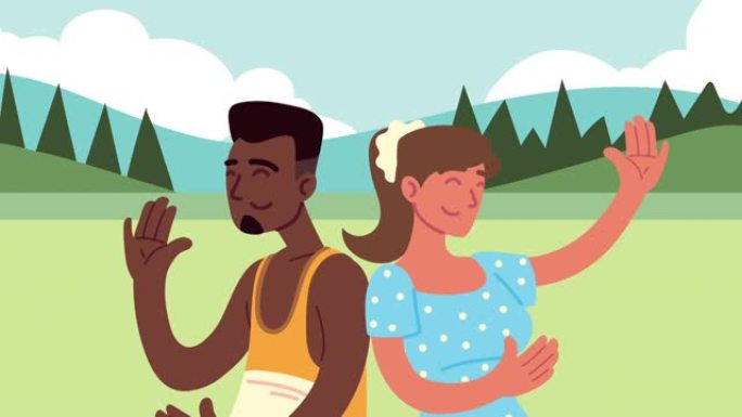 营地动画中的跨种族夫妇角色