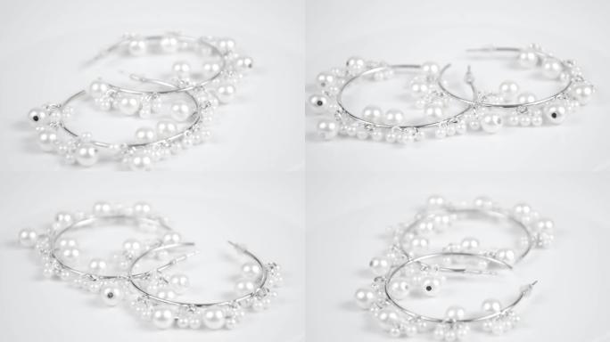 美丽的东方银耳环珠宝 (印度，阿拉伯，非洲，埃及)，氧化银耳环，时尚异国亚洲配饰