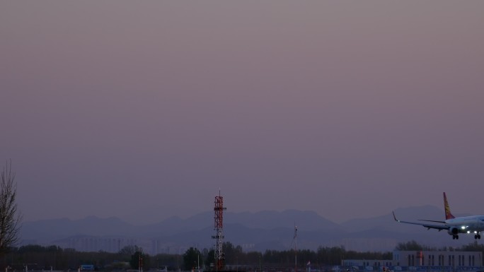 海南航空起飞 飞机 机场