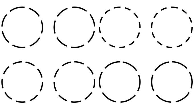 圆形旋转分裂流行动画运动图形