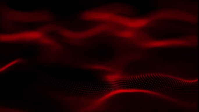 具有动态波的抽象红色背景的4k视频。