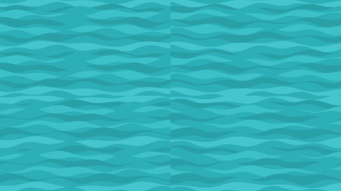 平面设计的海浪动画