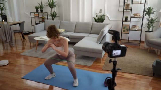 健身视频记录器在家锻炼