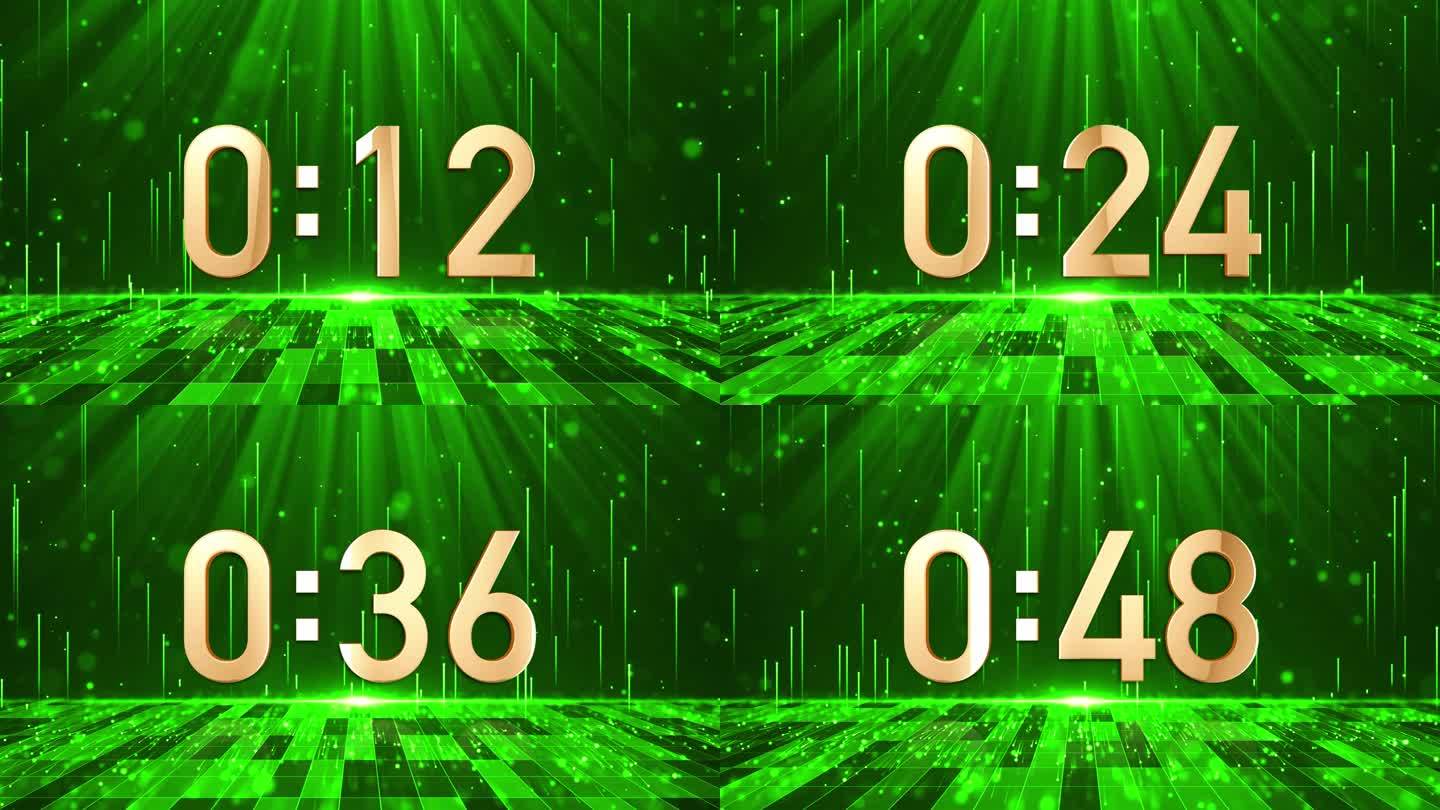 高端绿色1分钟液晶正数顺数计时