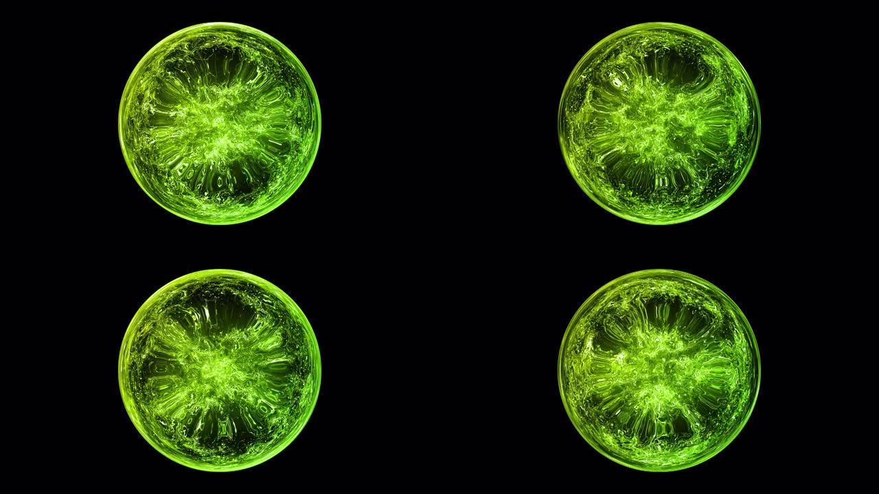 绿色魔法能量球