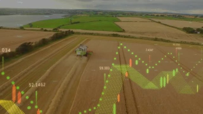 农业领域的统计和金融数据处理动画