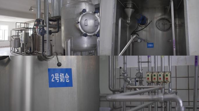 乳品加工厂生产设备。