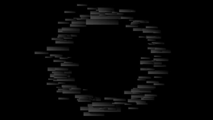 纸质矩形运动背景的抽象黑色圆圈