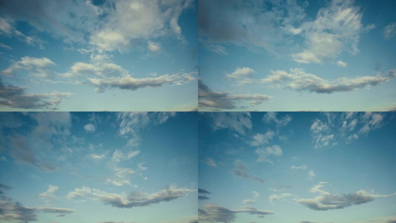 云时间流逝蓝天白云延时天空摄影
