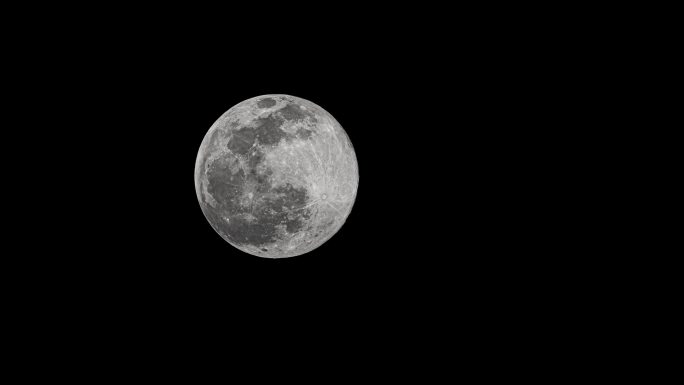 超大月球移动长镜头实拍