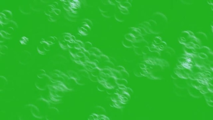 绿屏背景水环运动图形