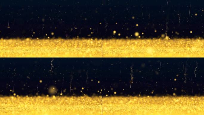 4K大气金色粒子背景