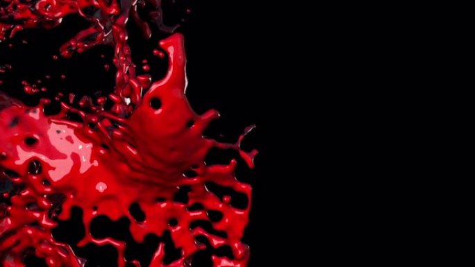 血液3D模拟红色液体