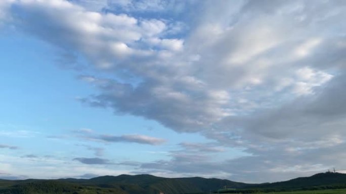 云时间流逝云海大山自然风光