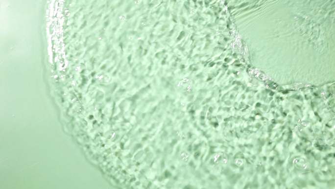 绿色水波纹水花水浪素材