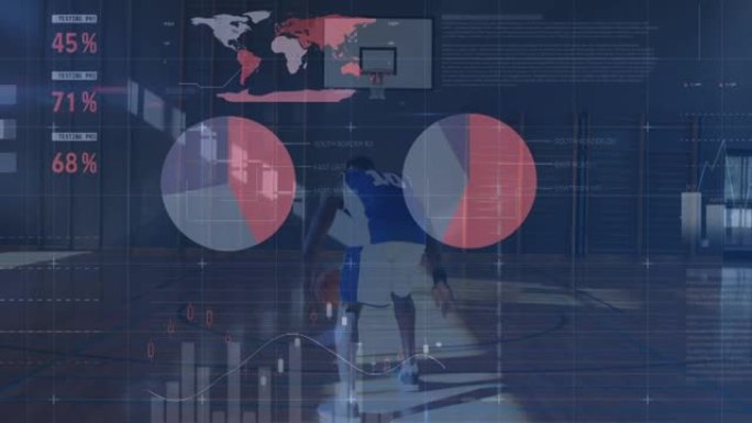 篮球运动员数据处理动画